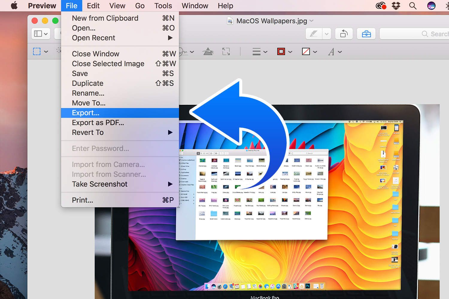 resize an image on mac for itunes podcast